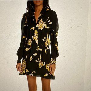 Joie Gyan Floral Silk Dress